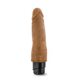 Dr. Skin Vibrating Cock 8 Inch Mocha Realistic Adult Toy Dongs Realistic